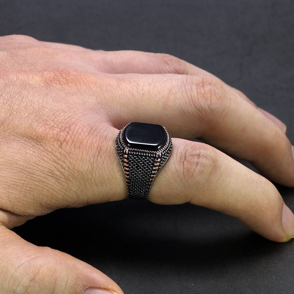 Men's Black Jewellery Ring