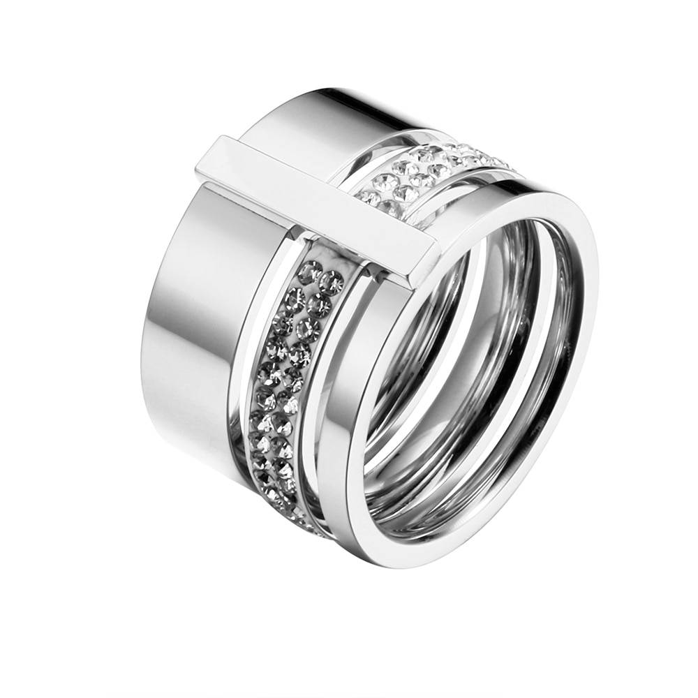 Luxurious Cubic Zirconia Wide Ring for Women