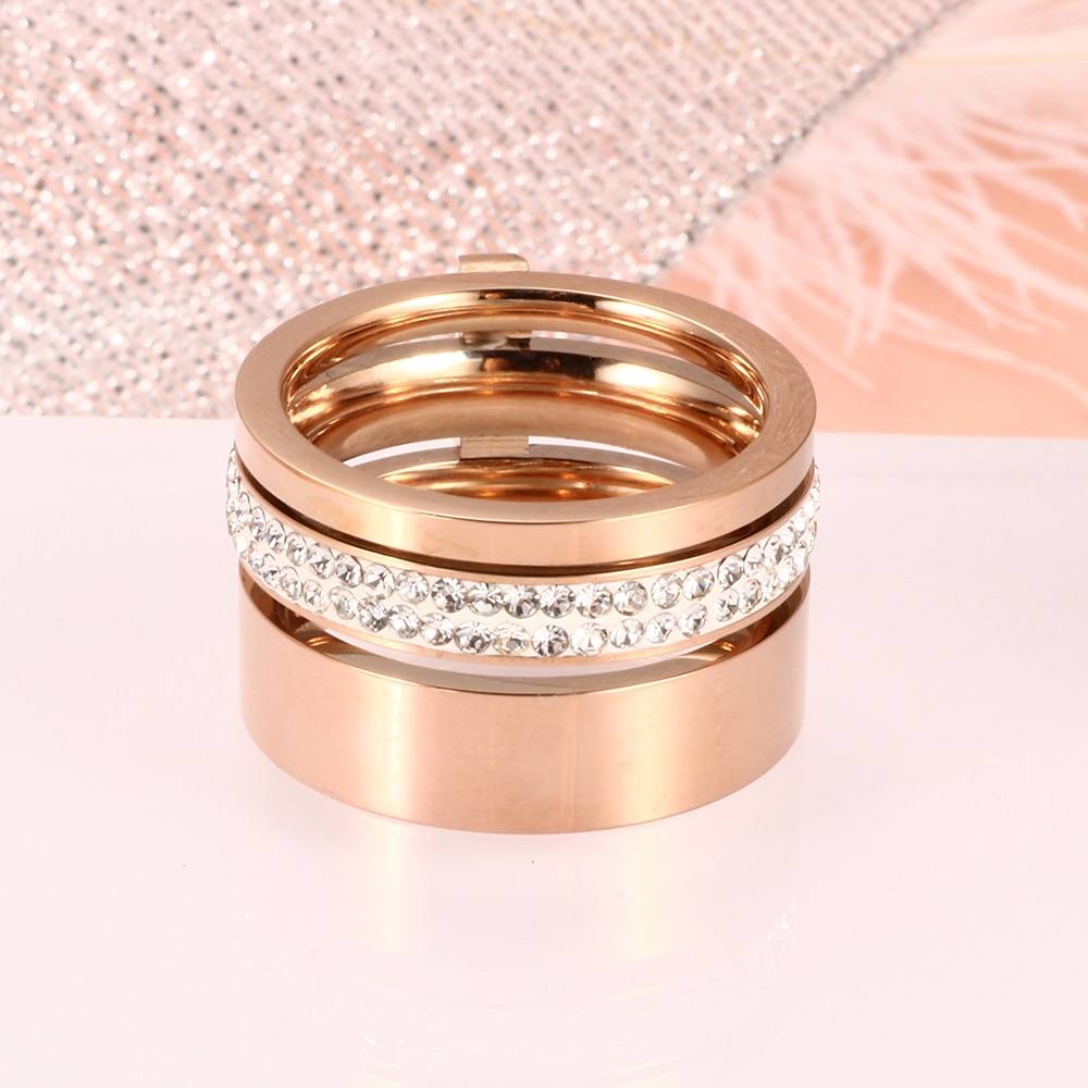 Luxurious Cubic Zirconia Wide Ring for Women