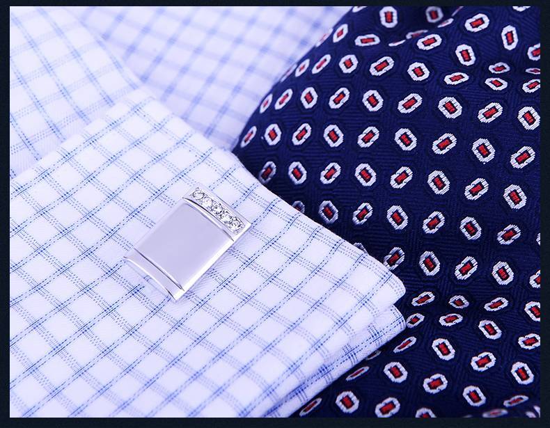 Men's Crystal Line Cufflinks