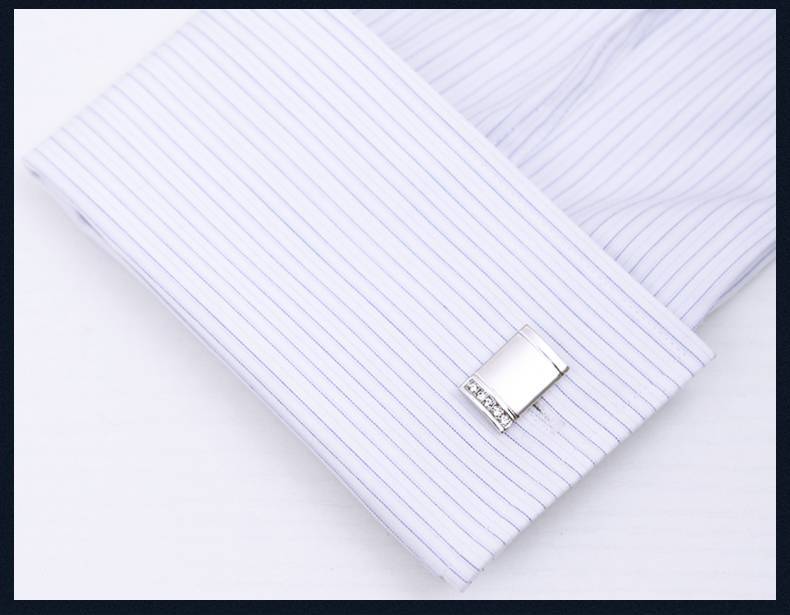 Men's Crystal Line Cufflinks