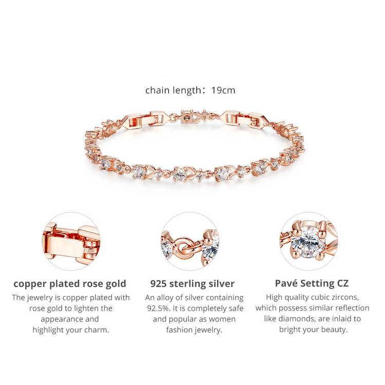 Luxury Plant Pattern Bracelet for Women