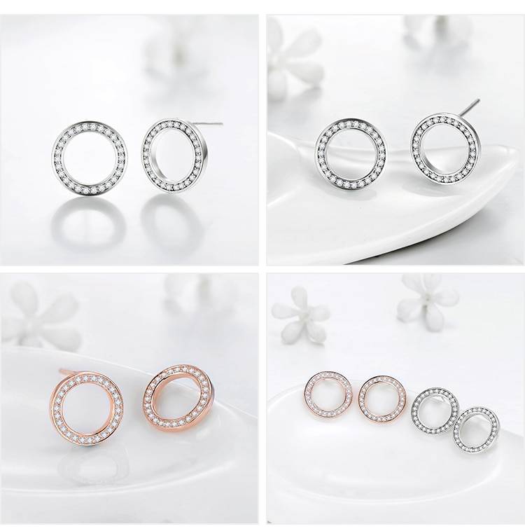 Women's 925 Sterling Silver Ring Earrings