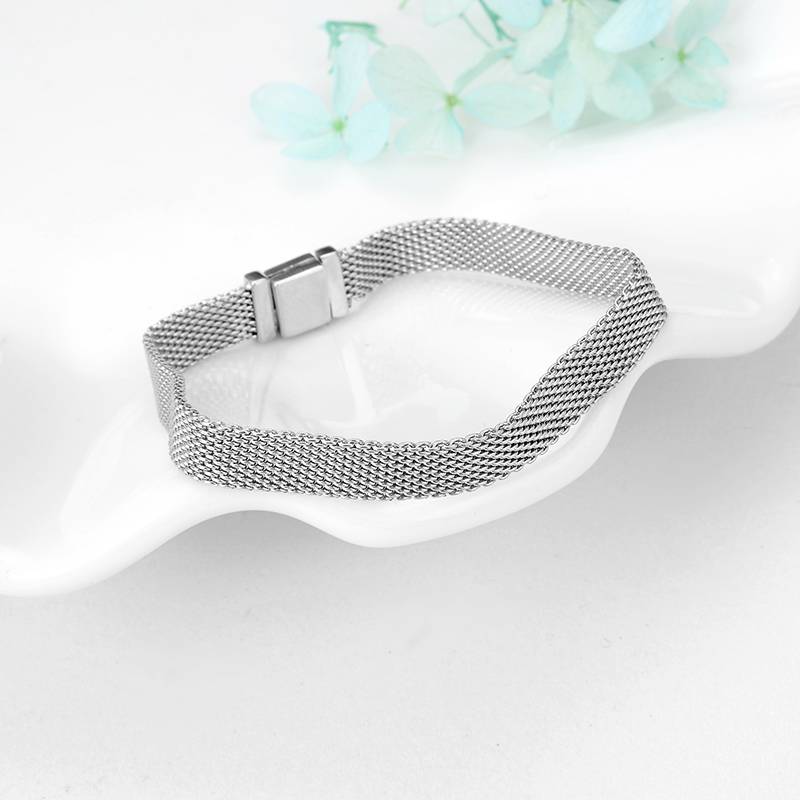 Women's 925 Sterling Silver Elastic Bracelet