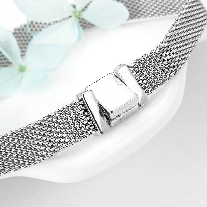 Women's 925 Sterling Silver Elastic Bracelet