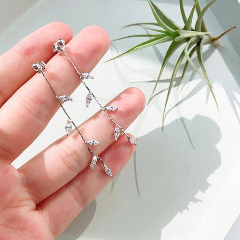 Women's Frozen Leaves Earrings