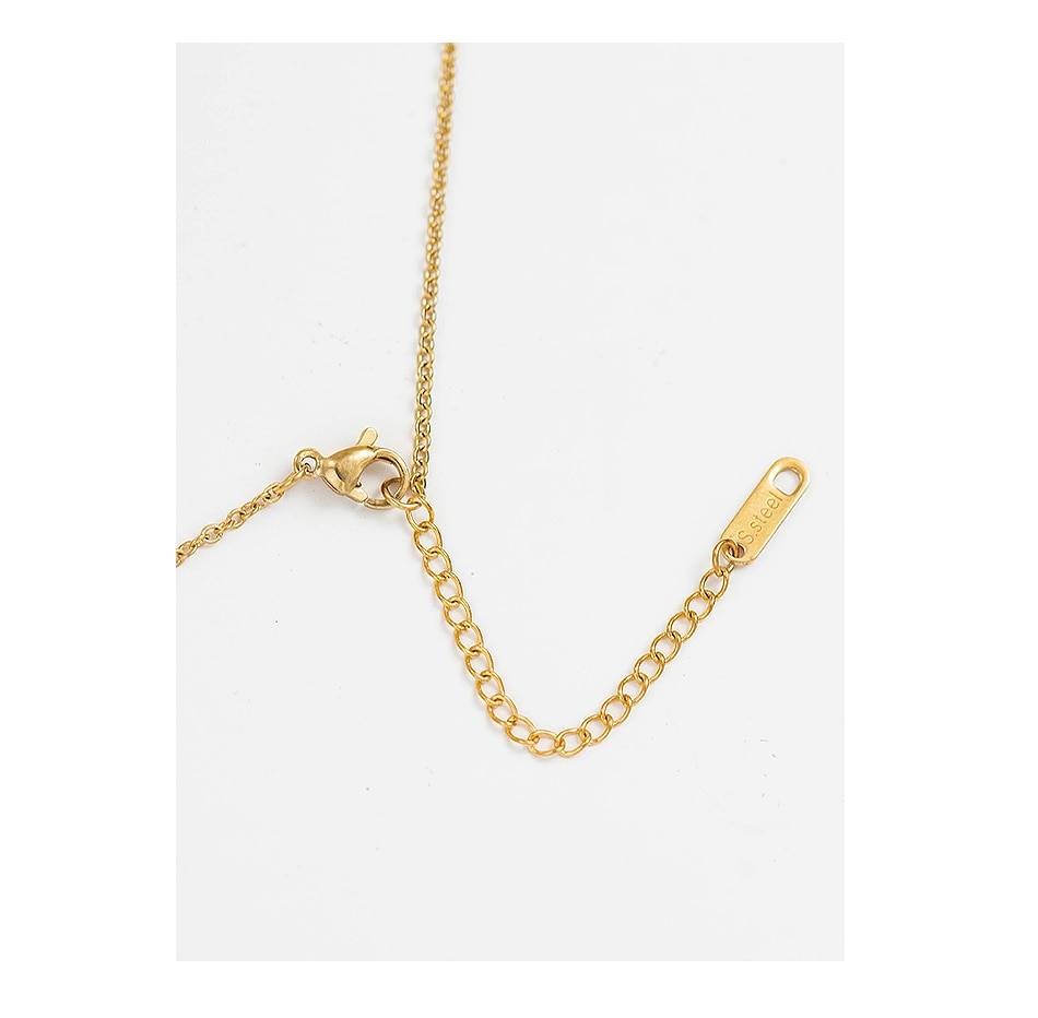 Gold Stainless Steel Women's Pendant Necklace