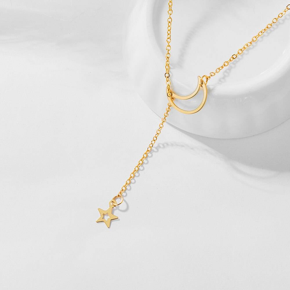 Women's Star and Moon Pendant