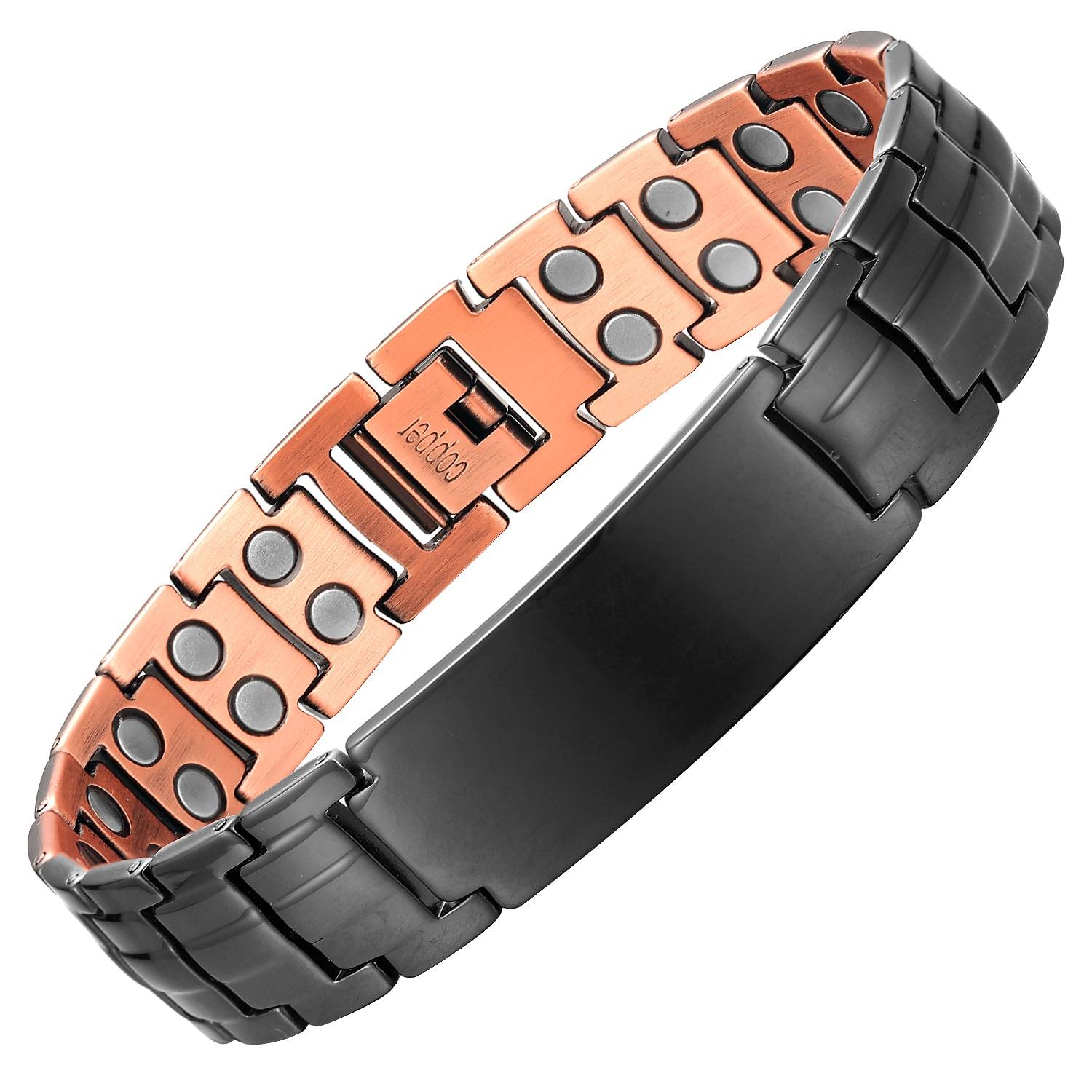 Men's Copper Customized Magnetic Bracelet