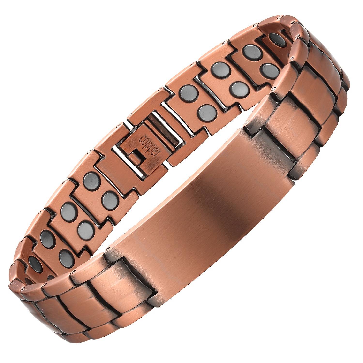 Men's Copper Customized Magnetic Bracelet
