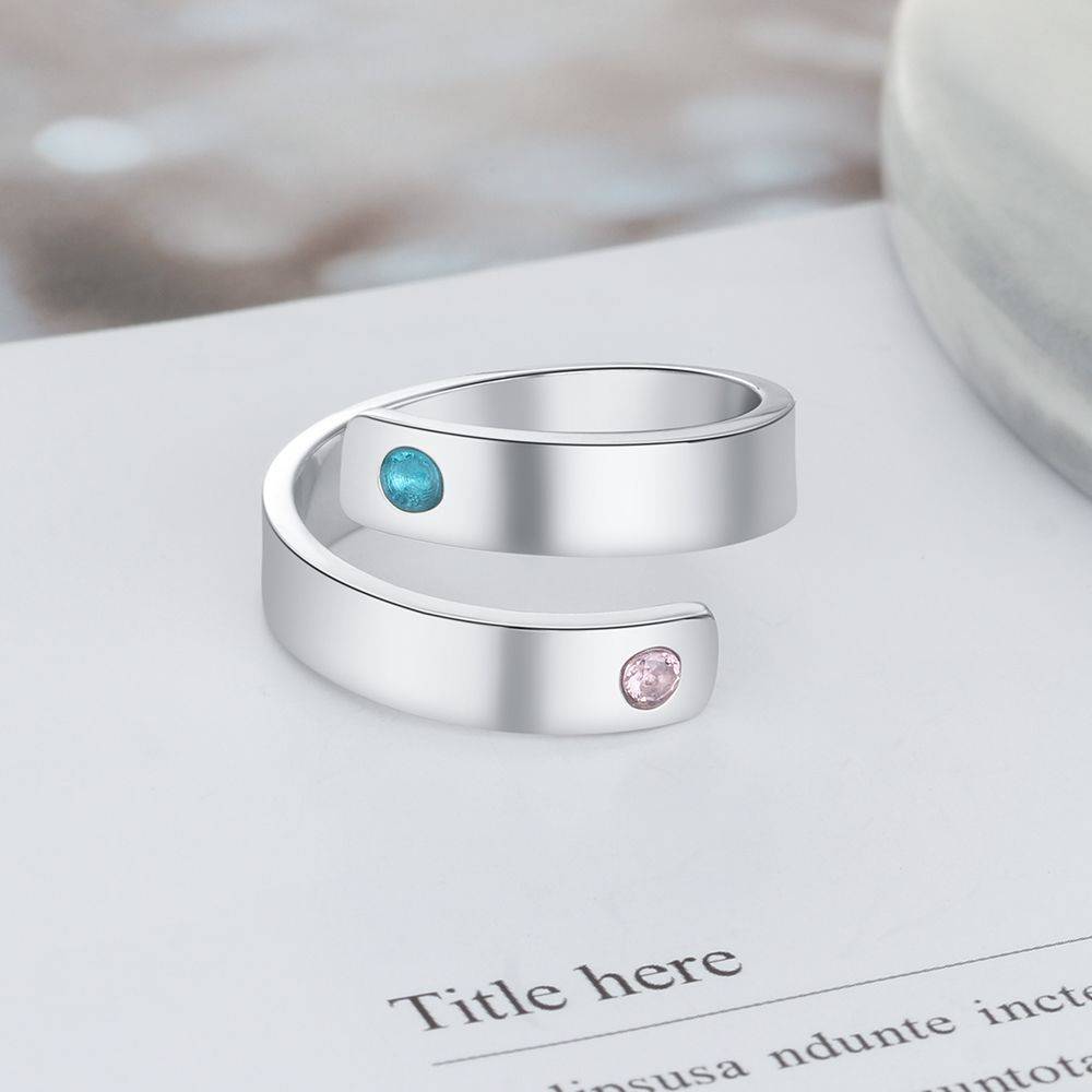 Personalized Spiral Stainless Steel Ring
