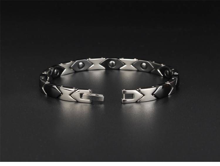 Ceramic and Stainless Steel Rhombus Bracelet