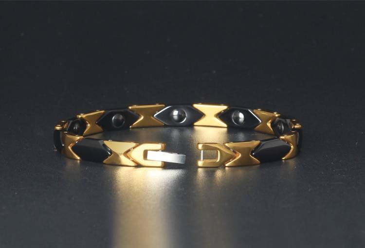 Ceramic and Stainless Steel Rhombus Bracelet