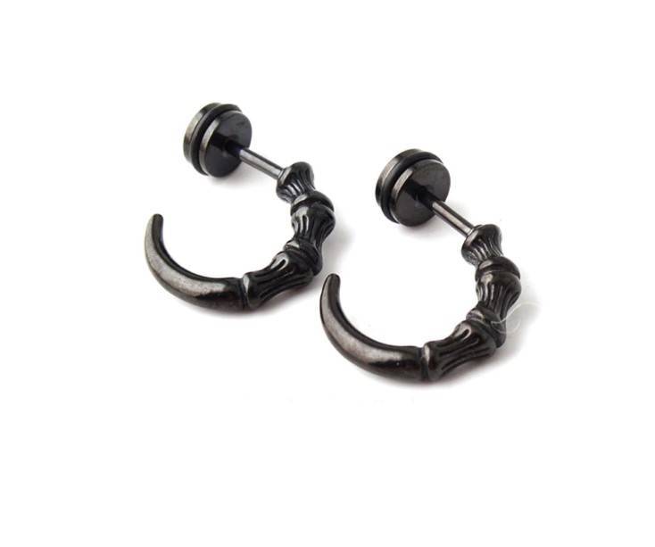 Men's Claw Shaped Stud Earrings