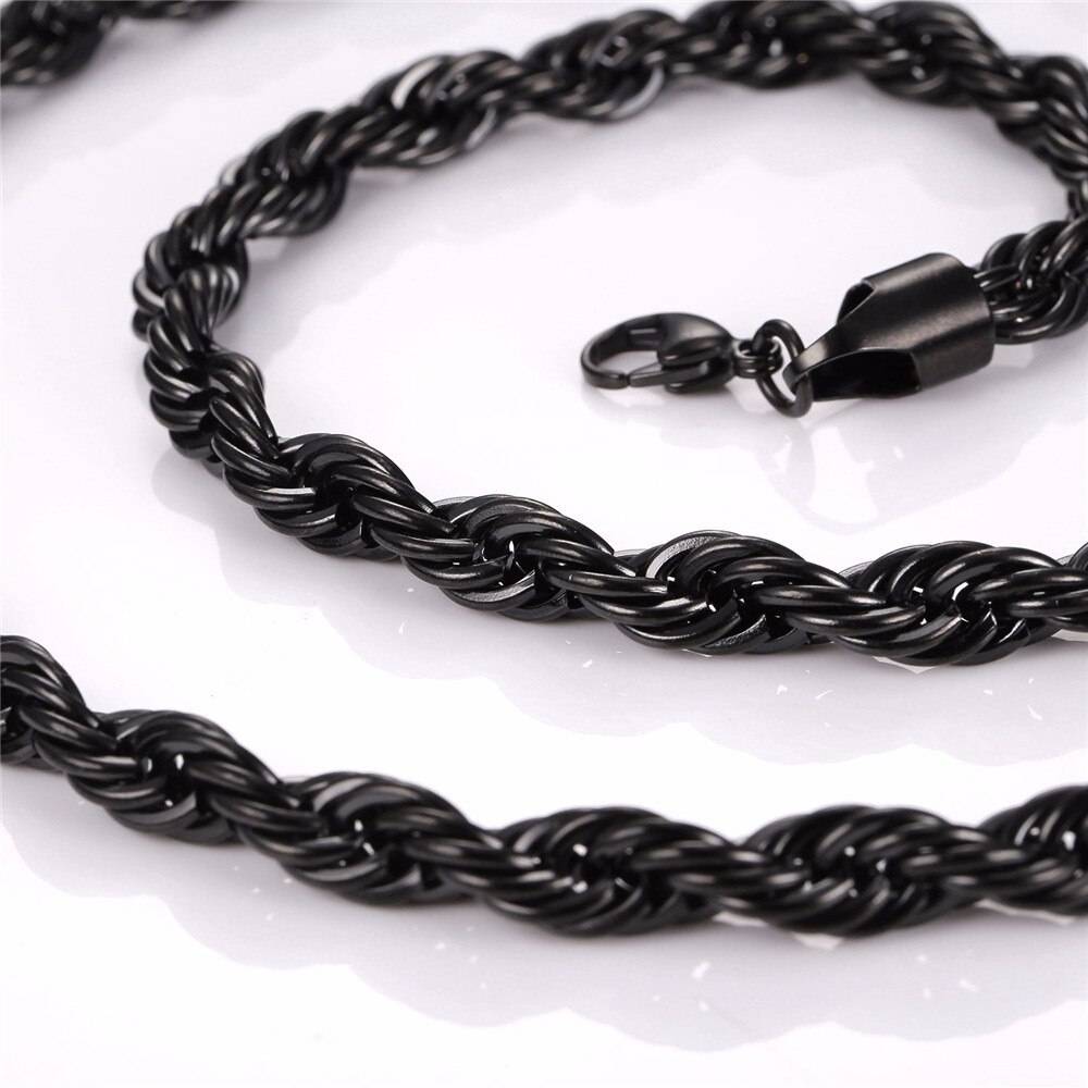 Thick Twisted Rope Braided Men's Chain