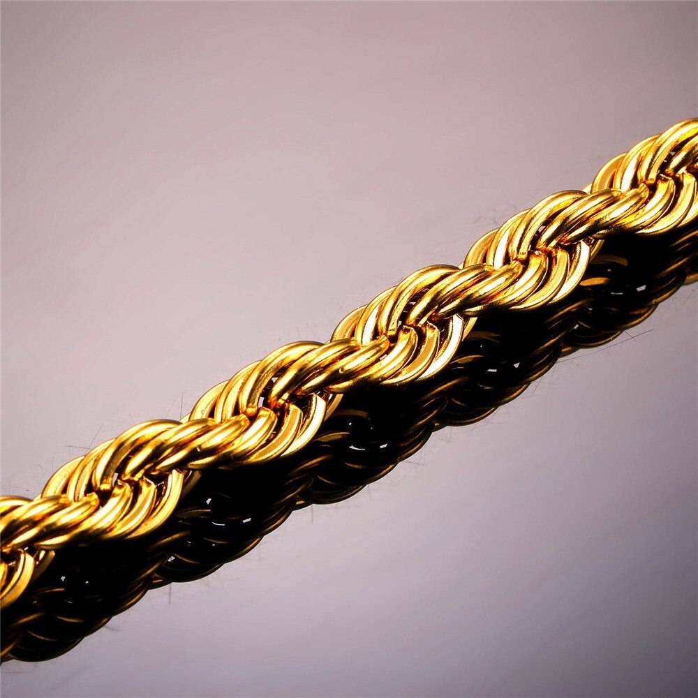 Thick Twisted Rope Braided Men's Chain