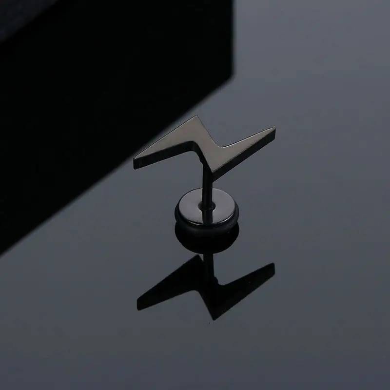 Classic Lightning Shaped Stud Earrings Earrings Earrings Men Jewelry Women Jewelry 