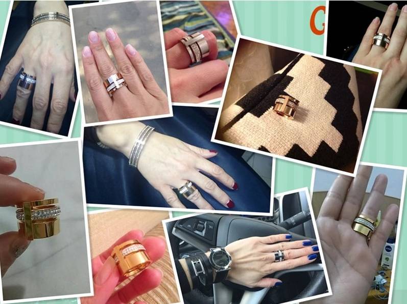 Luxurious Cubic Zirconia Wide Ring for Women Rings Women Jewelry 