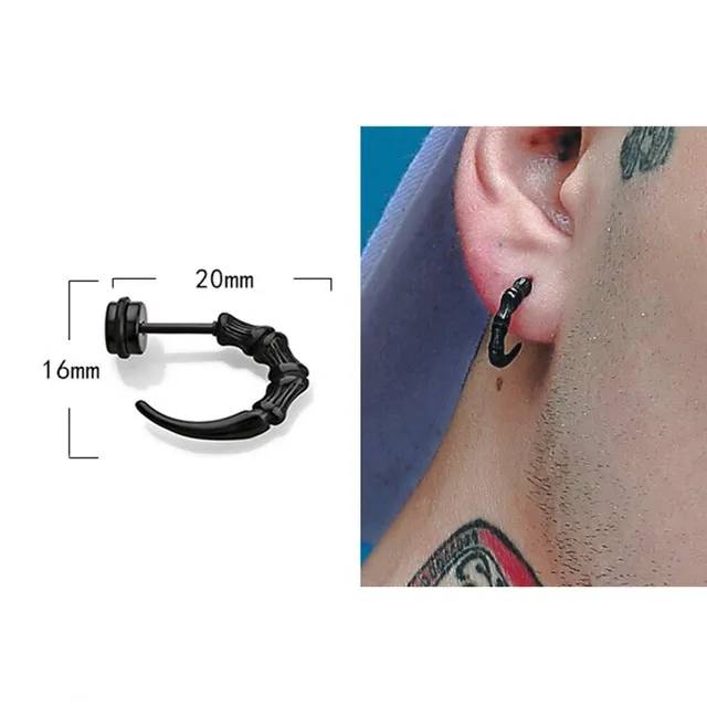 Men's Claw Shaped Stud Earrings Earrings Men Jewelry 