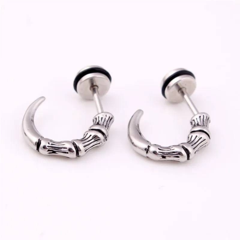 Men's Claw Shaped Stud Earrings Earrings Men Jewelry 