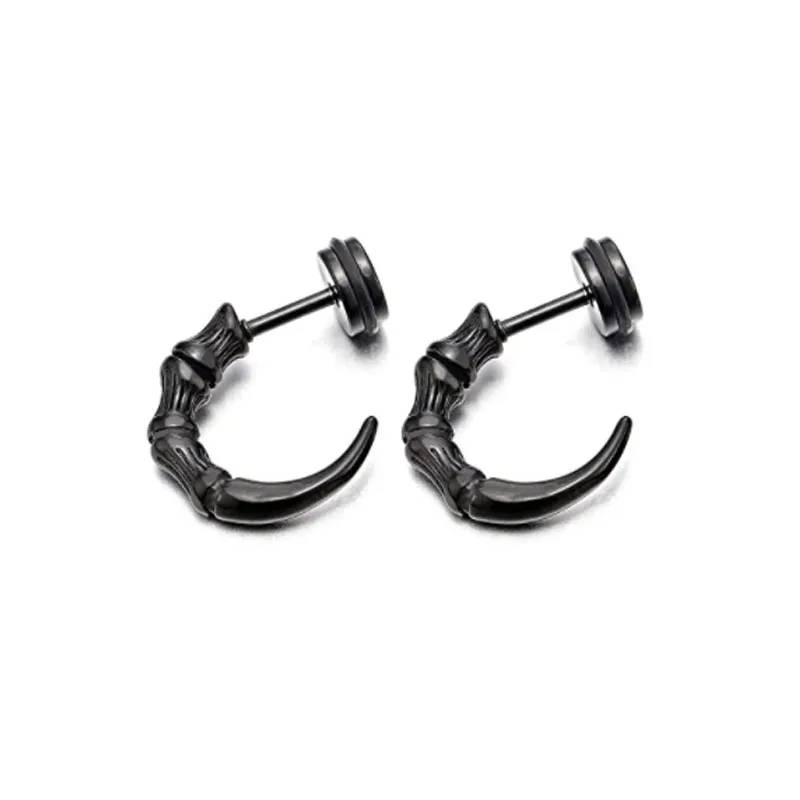 Men's Claw Shaped Stud Earrings Earrings Men Jewelry 