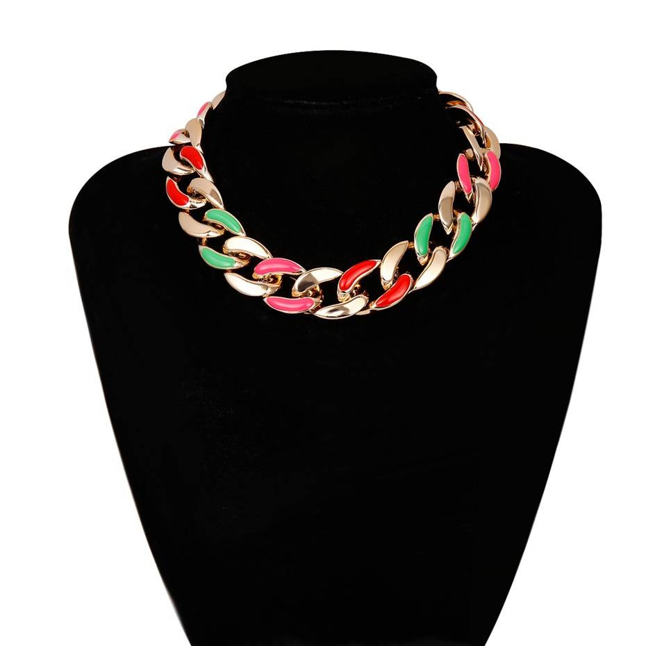 Women's Vintage Cross Chain Choker