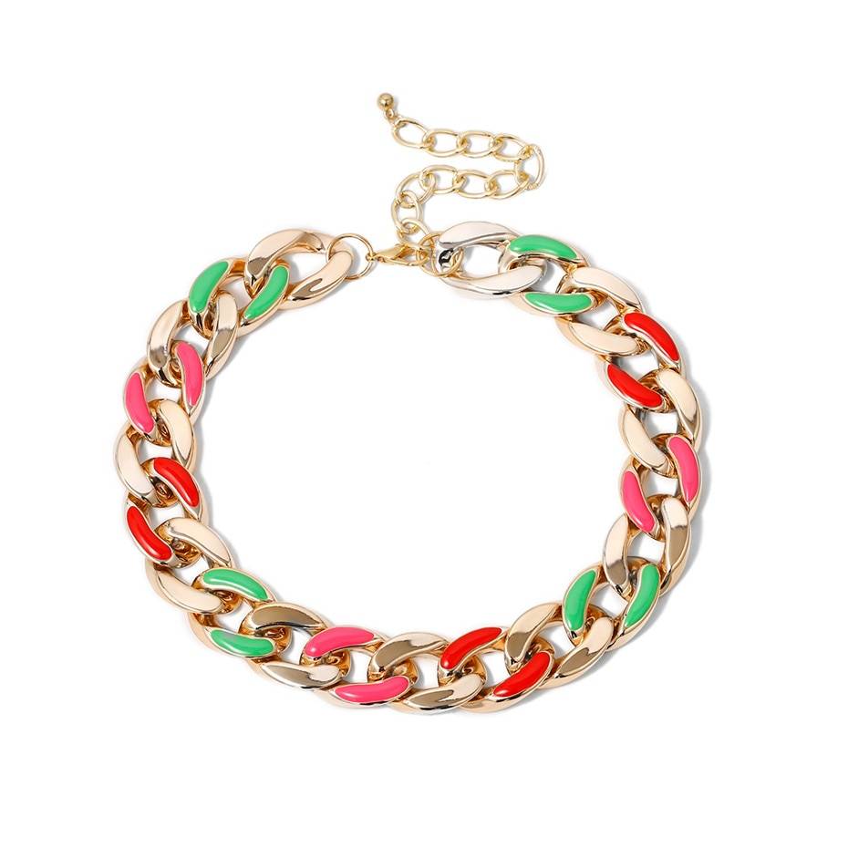 Women's Vintage Cross Chain Choker