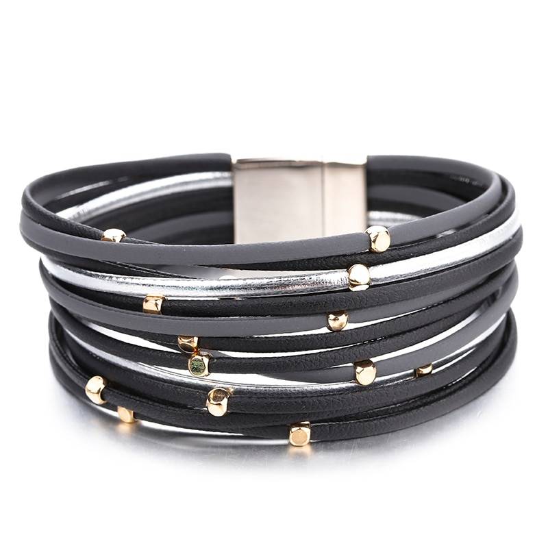 Boho Genuine Leather Bracelet for Women