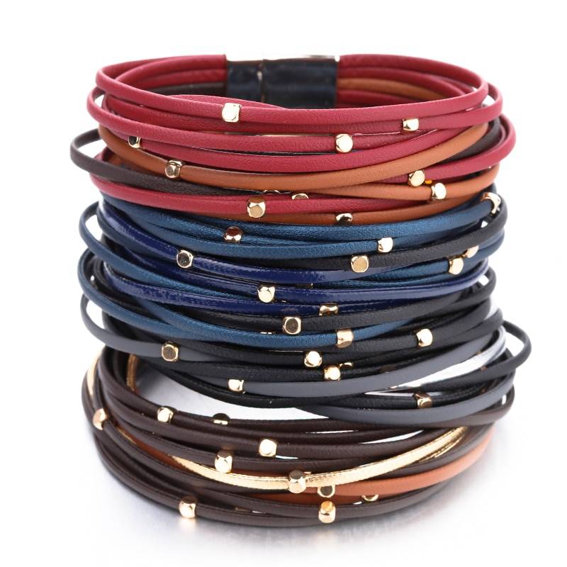 Boho Genuine Leather Bracelet for Women