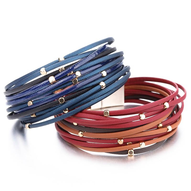 Boho Genuine Leather Bracelet for Women