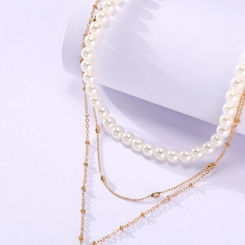 Vintage Multi-Layer Pearl Necklace for Women