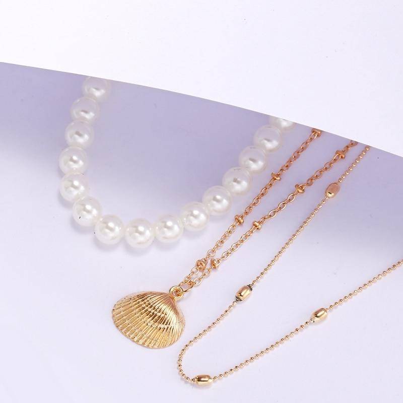 Vintage Multi-Layer Pearl Necklace for Women