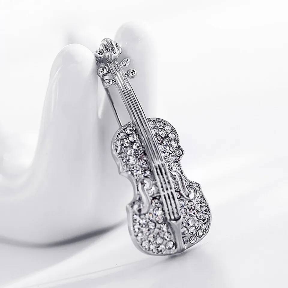 Trendy Women Violin Brooch Pin Brooches & Pins New Arrivals Women Jewelry 