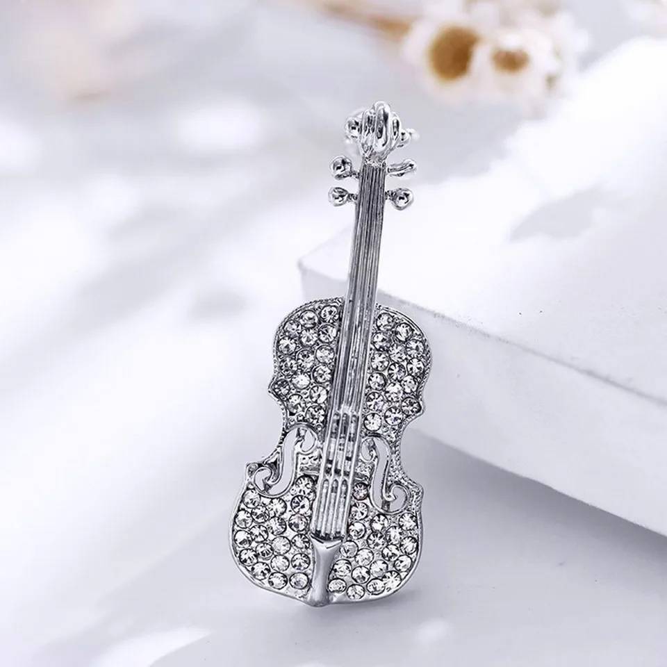 Trendy Women Violin Brooch Pin Brooches & Pins New Arrivals Women Jewelry 