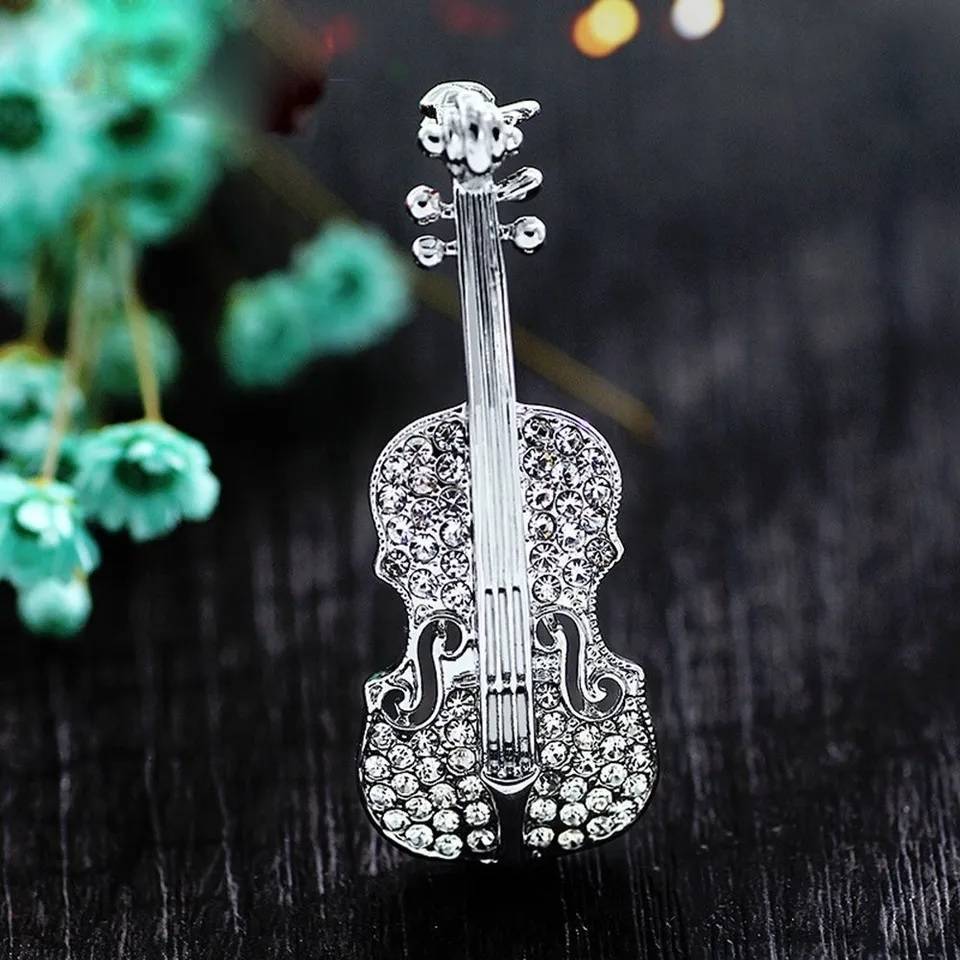 Trendy Women Violin Brooch Pin Brooches & Pins New Arrivals Women Jewelry 