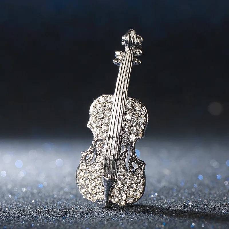 Trendy Women Violin Brooch Pin Brooches & Pins New Arrivals Women Jewelry 
