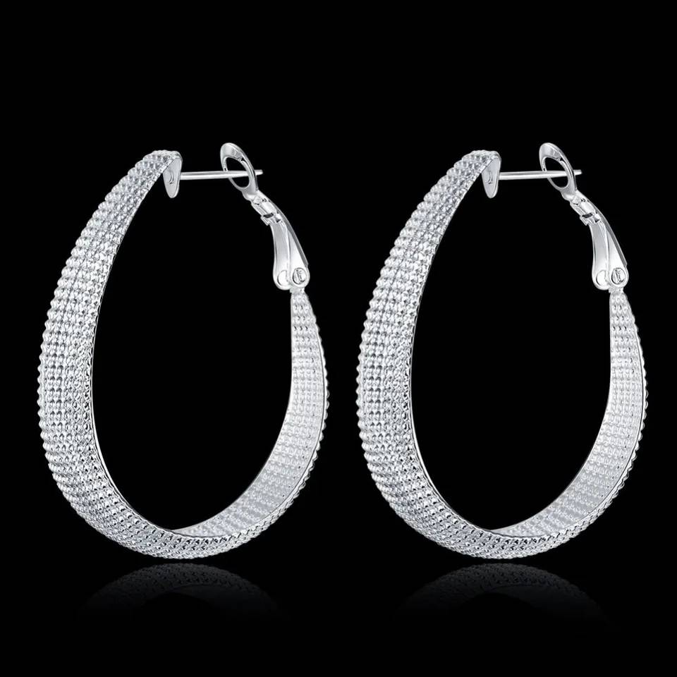 Silver Semi-sphere Beads Earrings Earrings Women Jewelry 