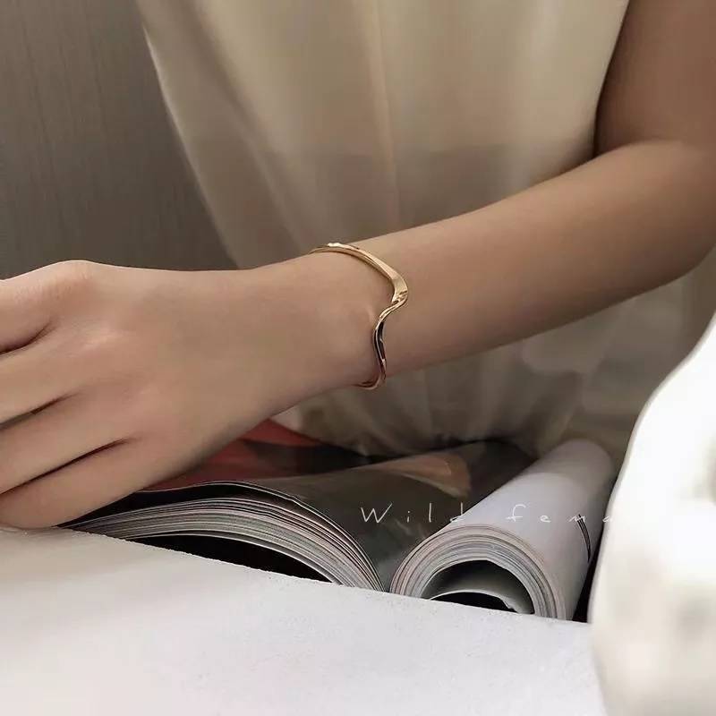 Ripple Wavy Cuff Bangle for Women Bracelets & Bangles New Arrivals Women Jewelry Ripple Wavy Cuff Bangle for Women Bracelets & Bangles New Arrivals Women Jewelry