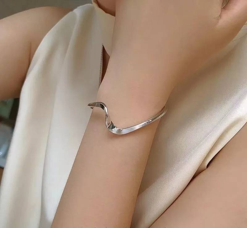 Ripple Wavy Cuff Bangle for Women Bracelets & Bangles New Arrivals Women Jewelry Ripple Wavy Cuff Bangle for Women Bracelets & Bangles New Arrivals Women Jewelry