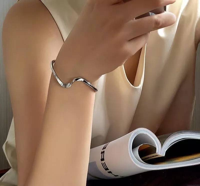 Ripple Wavy Cuff Bangle for Women Bracelets & Bangles New Arrivals Women Jewelry Ripple Wavy Cuff Bangle for Women Bracelets & Bangles New Arrivals Women Jewelry