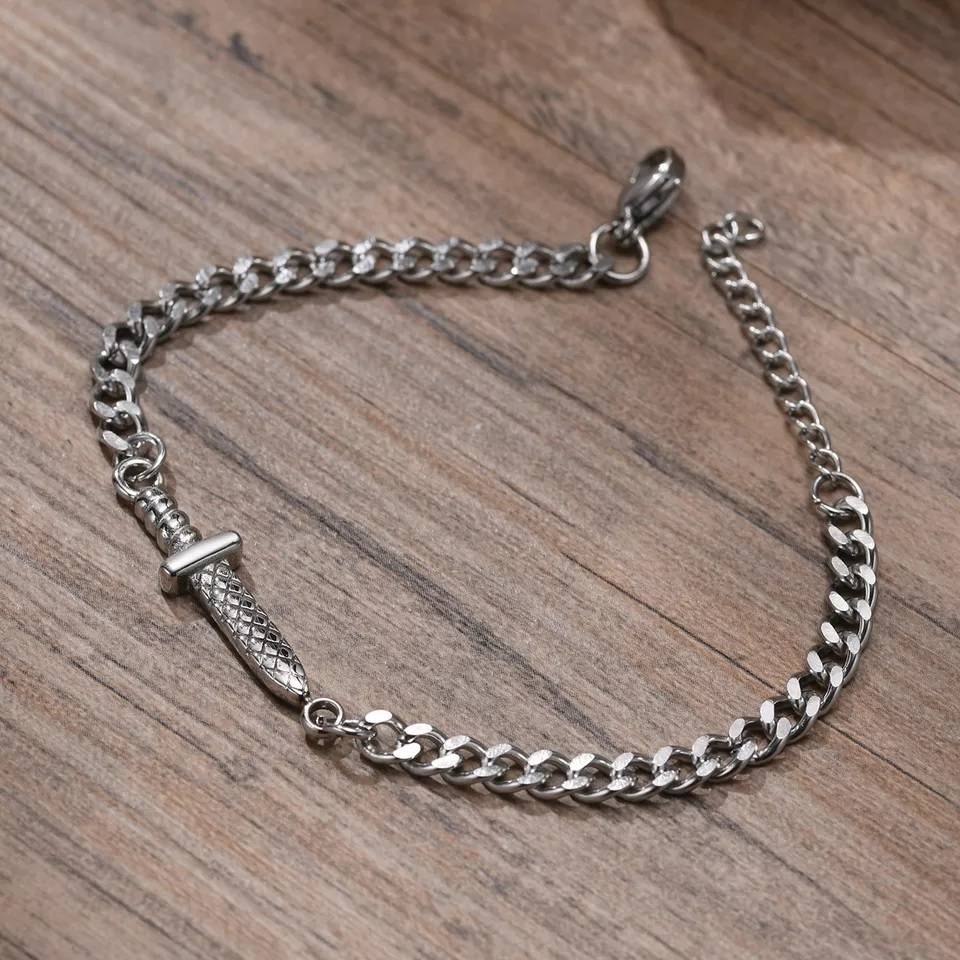 Stainless Steel Dagger Knife Bracelet Anklet - Jewelry Reimagine