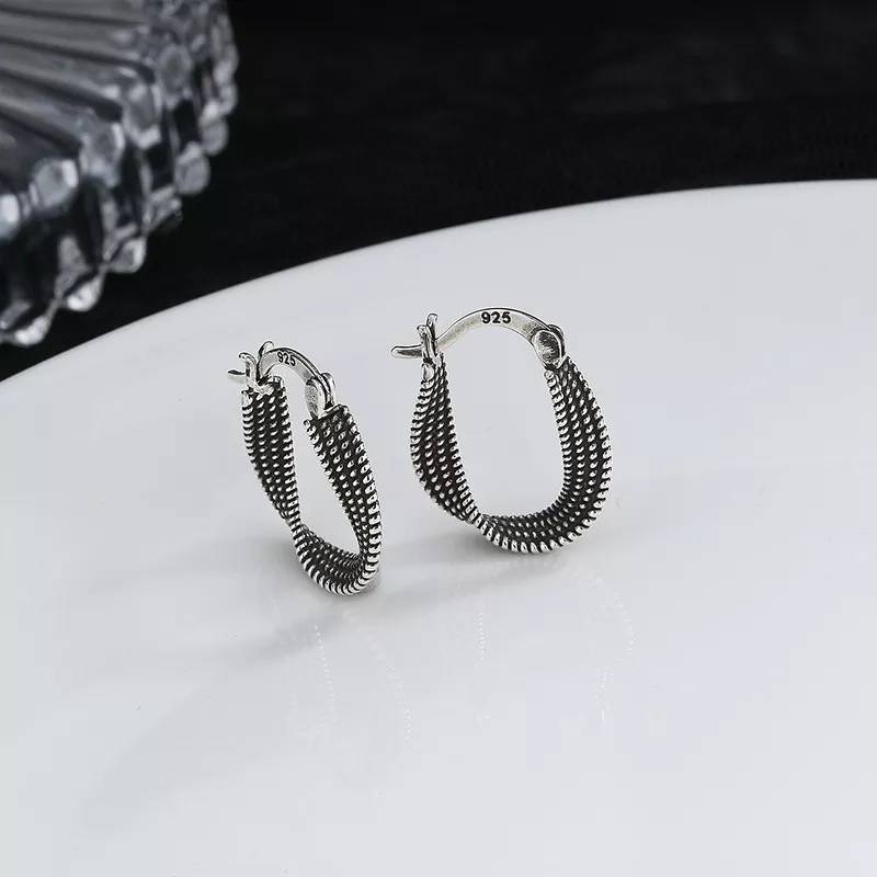 Twisted Winding Scales Waterdrop Stud Earrings Earrings Women Jewelry 