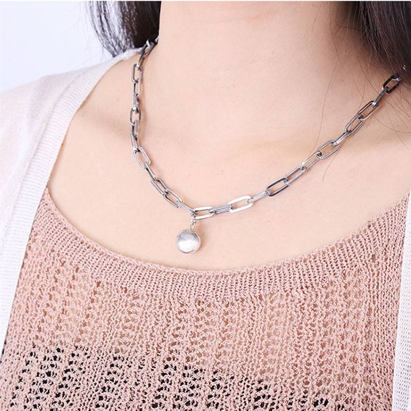 Vintage Metal Ball Pendant Big U Chains Necklace Necklaces New Arrivals Pendants Women Jewelry 