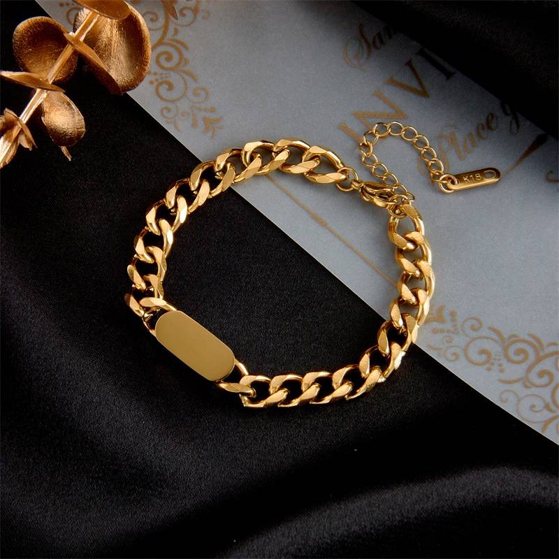 316L Stainless Steel Link Chain Bracelet for Women Bracelets & Bangles New Arrivals Women Jewelry 