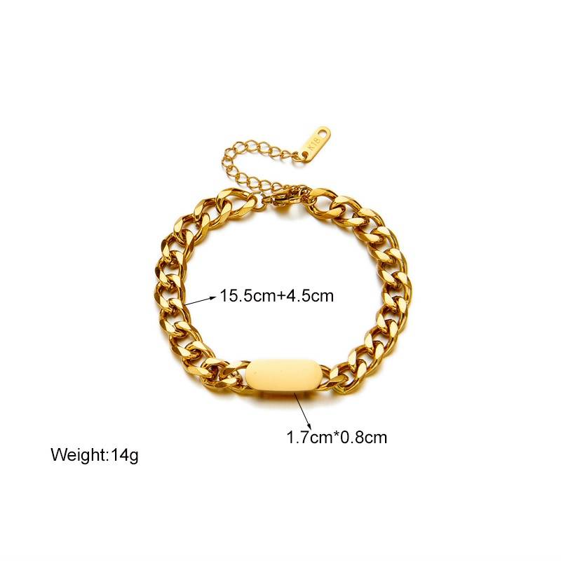 316L Stainless Steel Link Chain Bracelet for Women Bracelets & Bangles New Arrivals Women Jewelry 