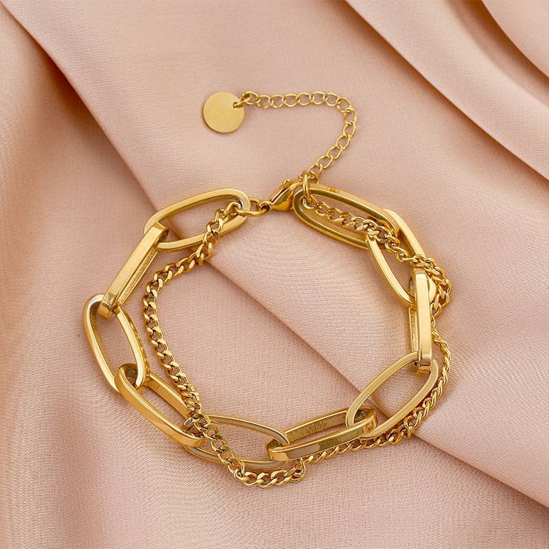 316L Stainless Steel Link Chain Bracelet for Women Bracelets & Bangles New Arrivals Women Jewelry 