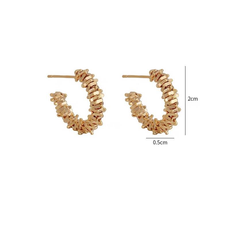 C-shaped Semicircular Hoop Earrings for Woman Earrings Women Jewelry 