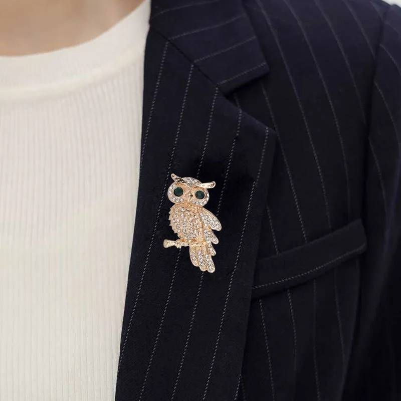Owl Bird Animal Scarf Clip Pin Brooch Brooches & Pins Women Jewelry 