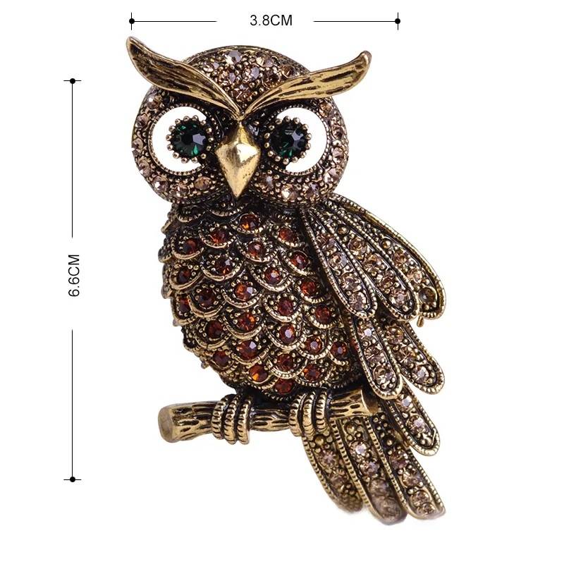 Owl Bird Animal Scarf Clip Pin Brooch Brooches & Pins Women Jewelry 
