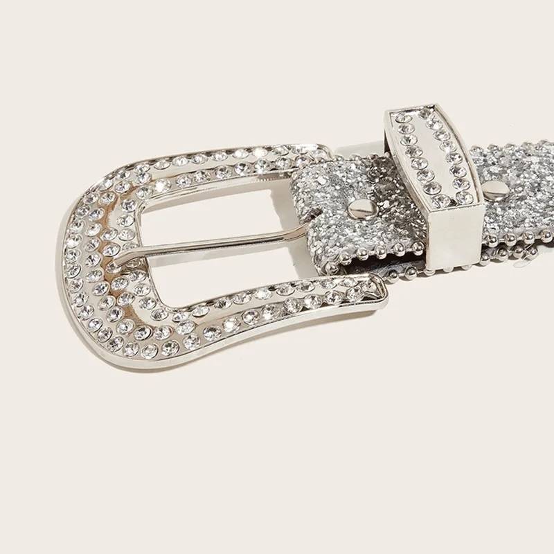 Rhinestones PU Leather Belt Belts New Arrivals Women Jewelry 